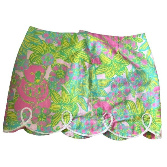 Lilly Pulitzer Originals Mini Skirt KOALAS SIZE 0 Resort Vacation Classic - Picture 1 of 8